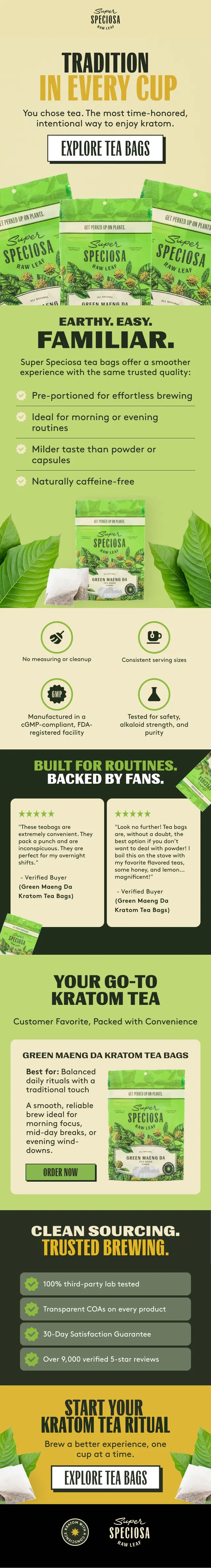 Super Speciosa — Quiz result — Tea bags