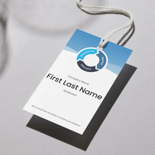 Conference badge — Gradient